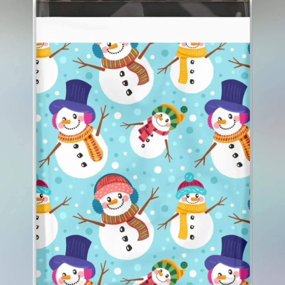 30-10 of each Holiday Poly Mailers: Fall & Christmas Mason Jars and Frosty